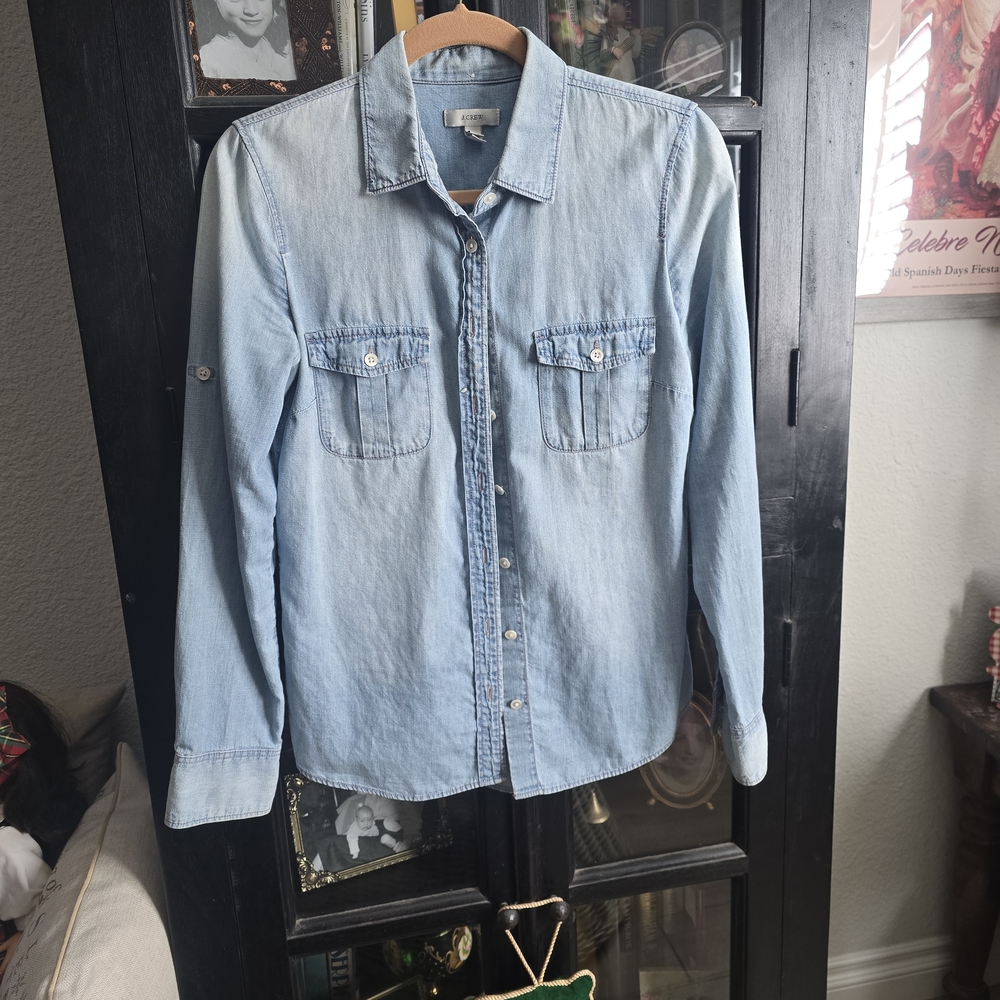 J. Crew Light Blue Denim Shirt